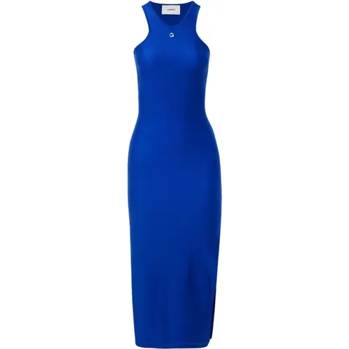 Blaues Tank-Top Midi Kleid , Damen, Größe: S - Coperni - Modalova