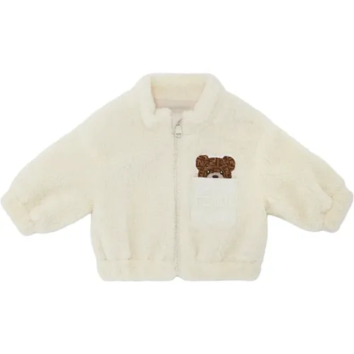 Teddy Texture Baby Fleece Coat - Fendi - Modalova