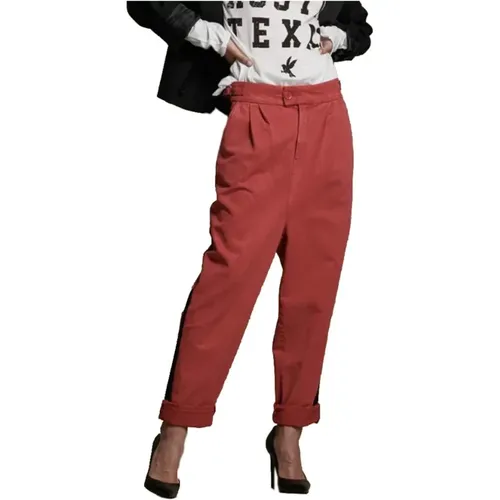 Rote Regular Fit Denim Jeans , Damen, Größe: W25 - One Teaspoon - Modalova