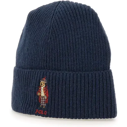 Beanies, unisex, , Size: ONE SIZE Wool-Blend Ribbed Weave Hat - Polo Ralph Lauren - Modalova