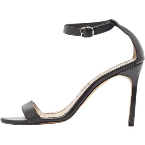 Pre-owned Leather sandals , female, Sizes: 4 UK - Manolo Blahnik Pre-owned - Modalova