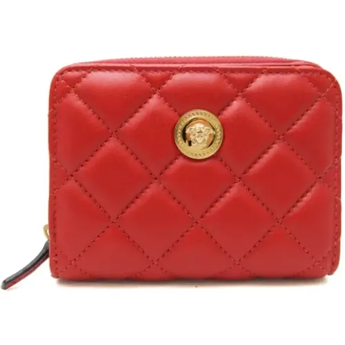 Pre-owned Wallets, female, , Size: ONE SIZE Pre-owned Leather wallets - Versace Pre-owned - Modalova