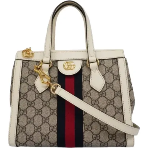 Pre-owned Tote Bags, female, , Size: ONE SIZE Pre-owned Canvas gucci-bags - Gucci Vintage - Modalova