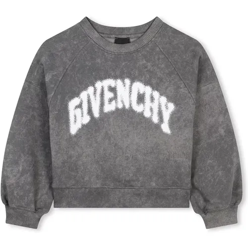 Kinder Grauer Rundhalsausschnitt Sweatshirt 4G Muster - Givenchy - Modalova