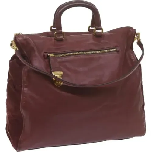 Pre-owned Tote Bags, female, , Size: ONE SIZE Pre-owned Leather prada-bags - Prada Vintage - Modalova