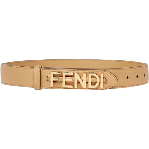 Elegant Leather Belt , female, Sizes: 65 CM - Fendi - Modalova