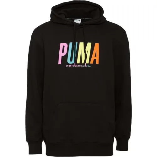 Grafik-Kapuzenpullover , Herren, Größe: L - Puma - Modalova