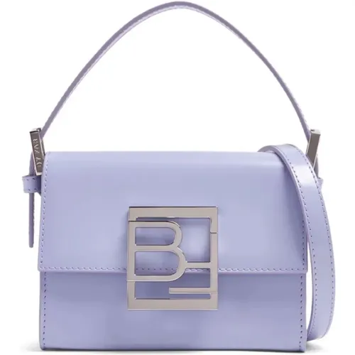 Fran bluebell leather handbag , female, Sizes: ONE SIZE - By FAR - Modalova