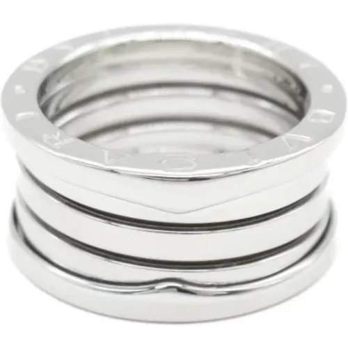 Pre-owned White Gold rings , female, Sizes: ONE SIZE - Bvlgari Vintage - Modalova