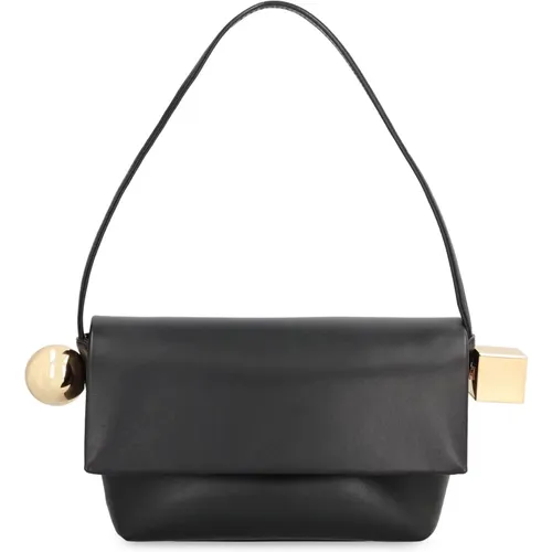 Schicke Leder-Schultertasche mit metallischen Details - Jacquemus - Modalova