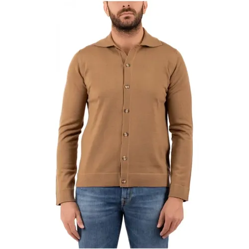 Cardigans, male, , Size: S Mens Shirt Classic Style - alpha industries - Modalova