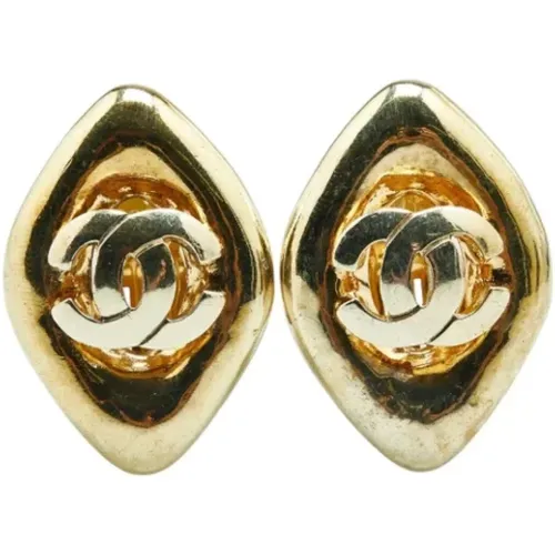 Pre-owned Jewellery, female, , Size: ONE SIZE Pre-owned Metal earrings - Chanel Vintage - Modalova