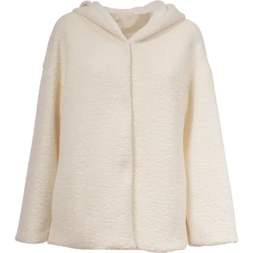 Reversible Hooded Jacket , female, Sizes: S - Le Tricot Perugia - Modalova