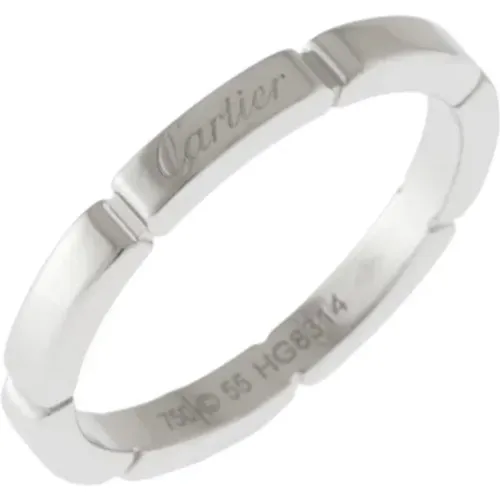 Pre-owned Jewellery, female, , Size: ONE SIZE Pre-owned White Gold rings - Cartier Vintage - Modalova