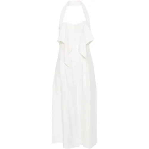 Weiße Halterneck-Kleid mit Fransen , Damen, Größe: XS - Cult Gaia - Modalova