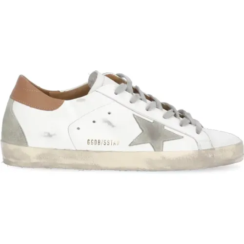 Leather Sneakers with Suede Star , female, Sizes: 5 UK, 7 UK, 4 UK, 3 UK, 6 UK - Golden Goose - Modalova