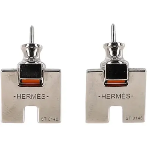 Pre-owned Jewellery, female, , Size: ONE SIZE Pre-owned Yellow Gold earrings - Hermès Vintage - Modalova