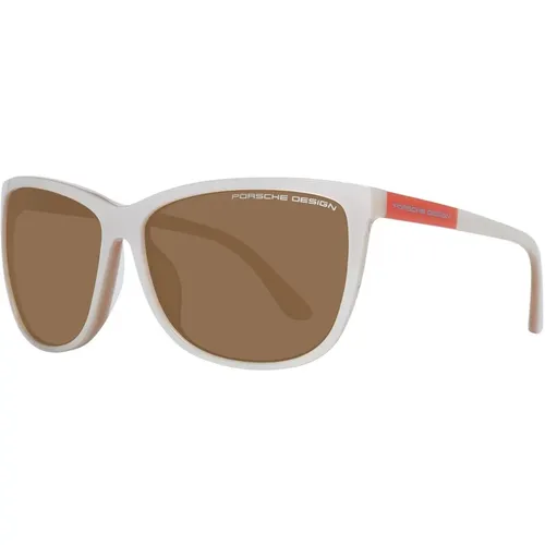 Weiße Damen Sonnenbrille Schmetterling Stil - Porsche Design - Modalova