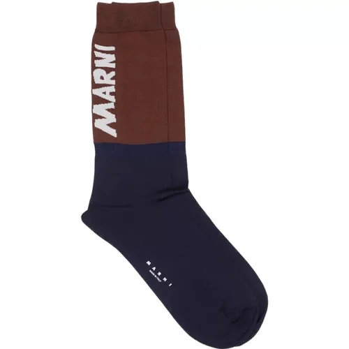 Socks, male, , Size: L Midnight Socks - Marni - Modalova