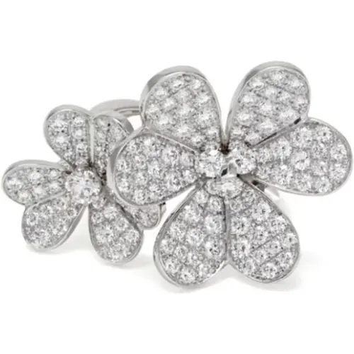 Pre-owned Jewellery, female, , Size: ONE SIZE Pre-owned White Gold rings - Van Cleef & Arpels Pre-owned - Modalova