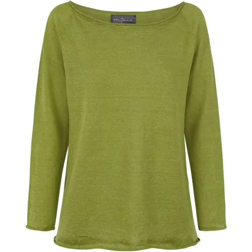 Rinen, jersey and linen knit , female, Sizes: S, XL, 2XL, M, L - Cortana - Modalova