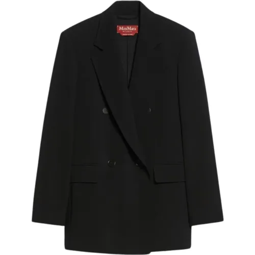 Blazers, female, , Size: XS Oversized Double-Breasted Blazer - Max Mara Studio - Modalova