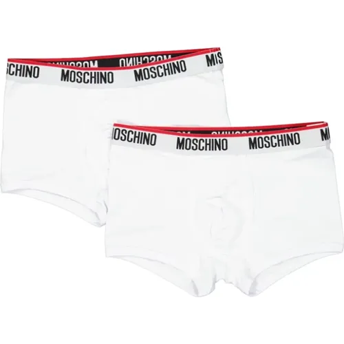 Bottoms, male, , Size: S Enhance Your Underwear with Stylish Boxer Shorts - Moschino - Modalova