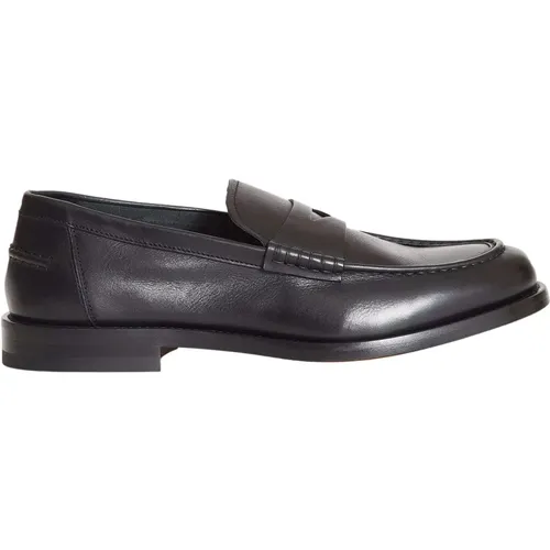 Leder Penny Loafers für Herren , Herren, Größe: 41 EU - Doucal's - Modalova