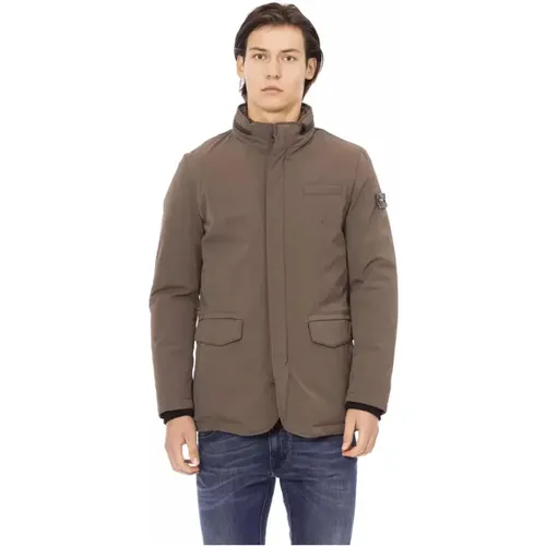 Stilvolle Polyesterjacke mit Mehreren Taschen , Herren, Größe: 2XL - Baldinini - Modalova