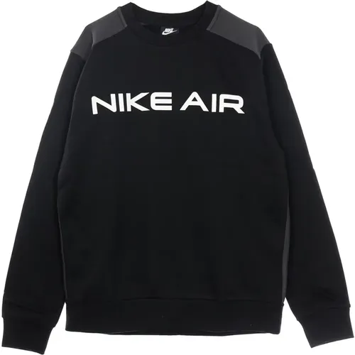 Air Crew Sweatshirt Schwarz/Grau/Weiß , Herren, Größe: XL - Nike - Modalova