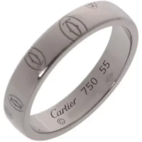 Pre-owned Jewellery, female, , Size: ONE SIZE Pre-owned White Gold rings - Cartier Vintage - Modalova