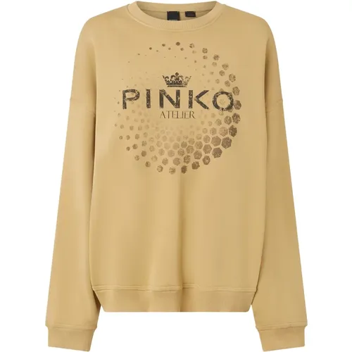 Tagore Sweatshirt , Damen, Größe: M - pinko - Modalova