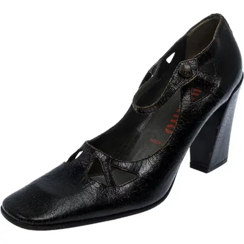 Pre-owned Pumps, female, , Size: 7 1/2 US Pre-owned Leather heels - Miu Miu Pre-owned - Modalova