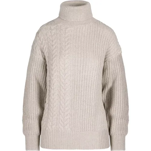 Cable Knit Turtleneck , female, Sizes: S, M, XL - BomBoogie - Modalova