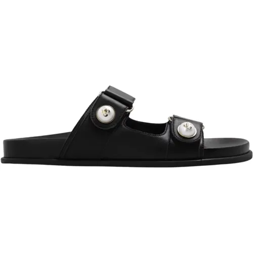 Fayence leather slides , female, Sizes: 8 UK, 3 UK, 7 UK - Jimmy Choo - Modalova