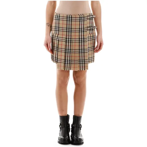 Vintage Check Wool Kilt Burberry - Burberry - Modalova