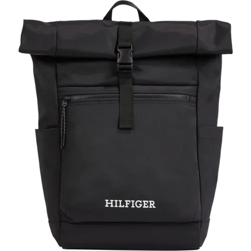Monotype Rolltop Backpack , male, Sizes: ONE SIZE - Tommy Hilfiger - Modalova