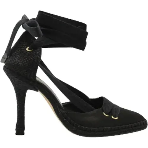 Pre-owned Fabric heels , female, Sizes: 3 UK - Manolo Blahnik Pre-owned - Modalova
