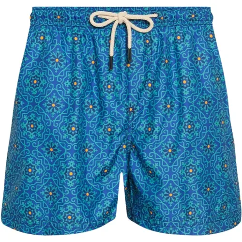 Mediterranean Style Swim Shorts , male, Sizes: 2XL - Peninsula - Modalova