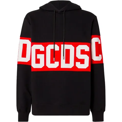 Hoodies, male, , Size: XL Long Sleeve Logo Hoodie - Gcds - Modalova