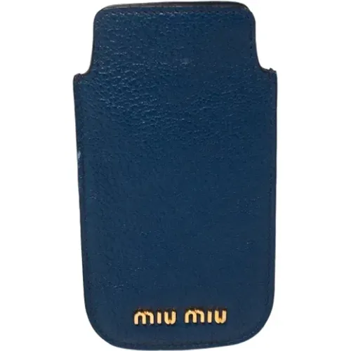 Pre-owned Accessories, female, , Size: ONE SIZE Pre-owned Leather home-office - Miu Miu Pre-owned - Modalova