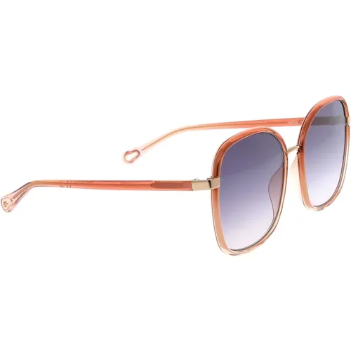 Sunglasses, unisex, , Size: ONE SIZE Stylish Sunglasses with Unique Design - Chloé - Modalova