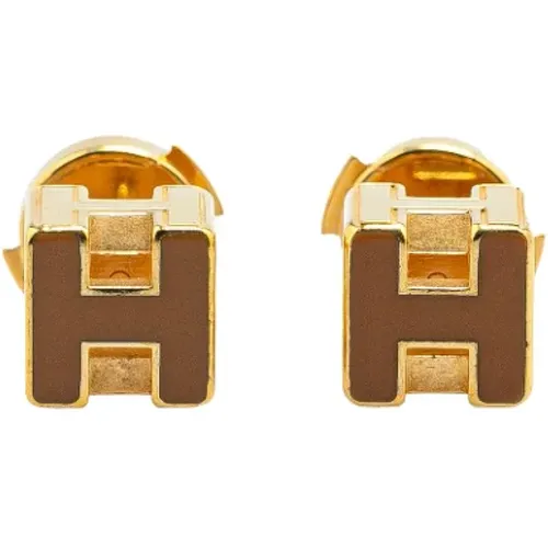 Pre-owned Jewellery, female, , Size: ONE SIZE Pre-owned Metal earrings - Hermès Vintage - Modalova