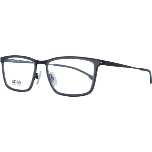 Glasses, male, , Size: ONE SIZE Rectangle Optical Frames with Demo Glasses - Hugo Boss - Modalova