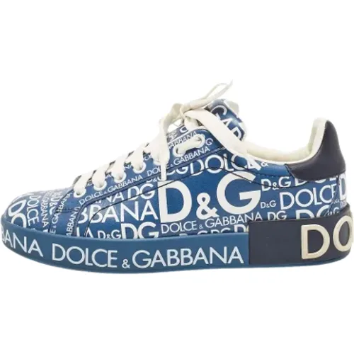 Pre-owned Leather sneakers , female, Sizes: 4 UK - Dolce & Gabbana Pre-owned - Modalova