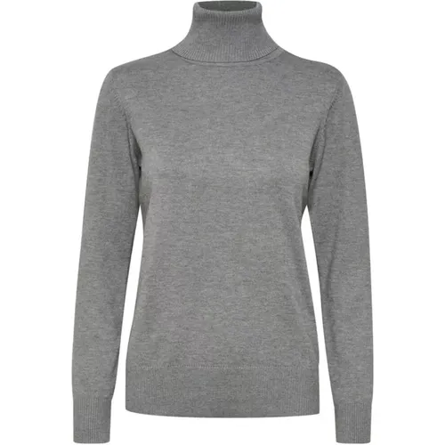 MilaSZ Rollneck Pullove Sweater Grey - Saint Tropez - Modalova