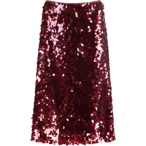 Midi Skirts, female, , Size: S Sequin Skirt - Vince - Modalova