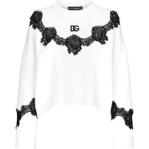 Stylish Sweater with Unique Design , female, Sizes: S - Dolce & Gabbana - Modalova