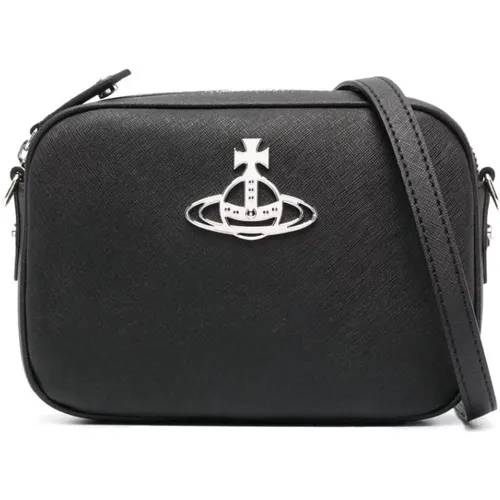Orb-Plaque Crossbody Bag , female, Sizes: ONE SIZE - Vivienne Westwood - Modalova