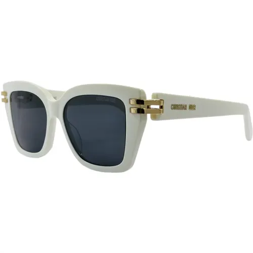 Square acetate sunglasses with gold hinge , female, Sizes: ONE SIZE - Dior - Modalova